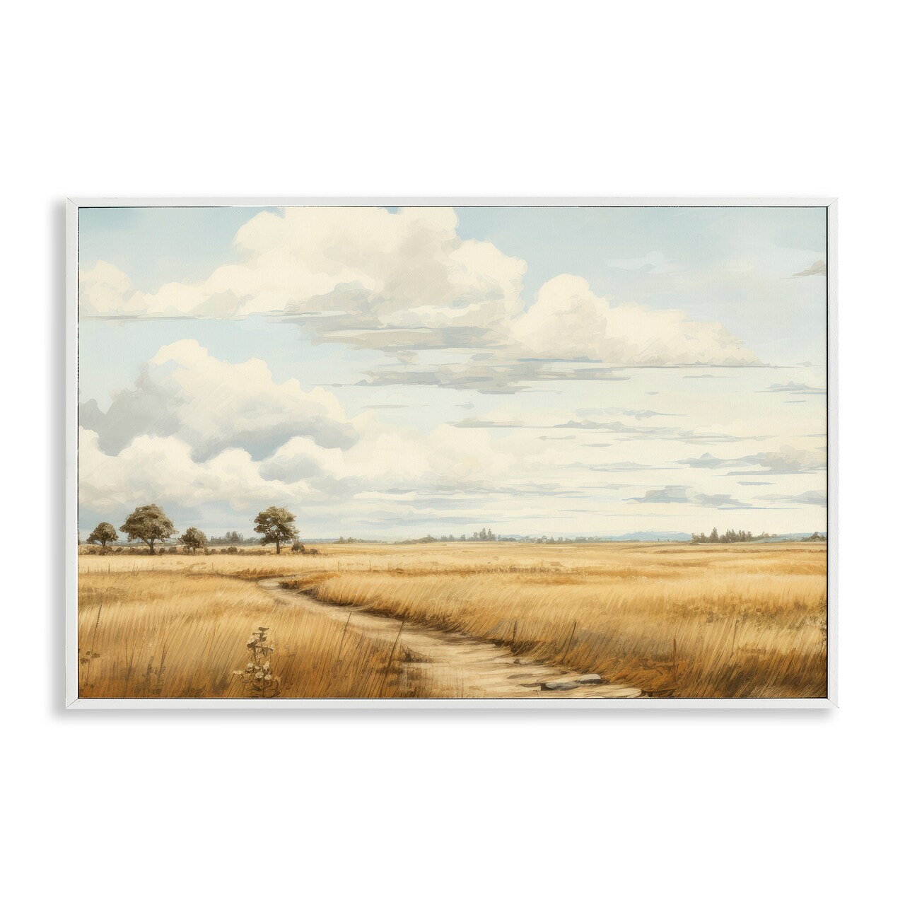 Stupell Industries Path Through Vast Grassland Framed Giclee Design By LSR Creative Studio